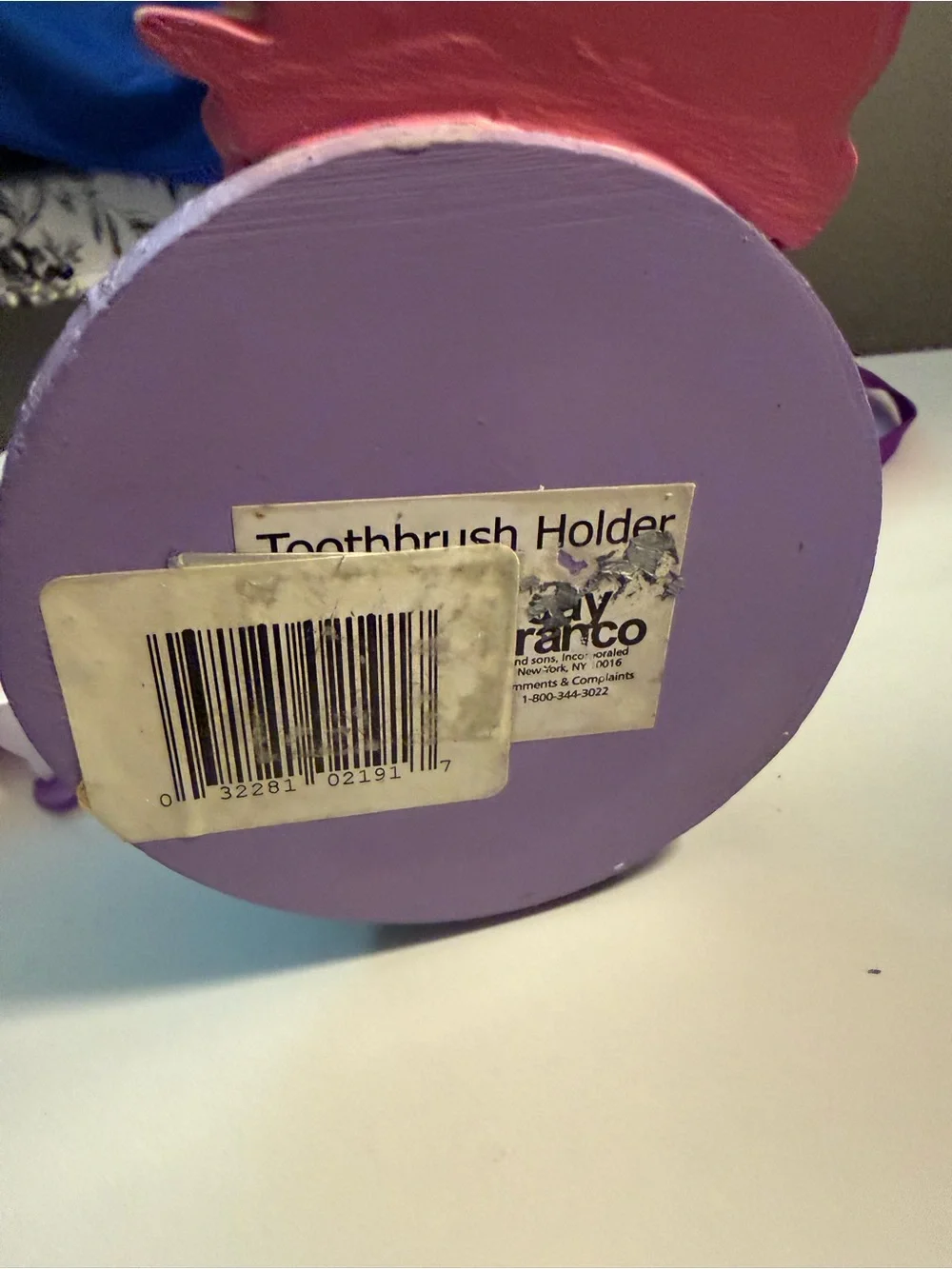 Purple Fairytale Wishing Well with Pink Princess Figurine Toothbrush holder
